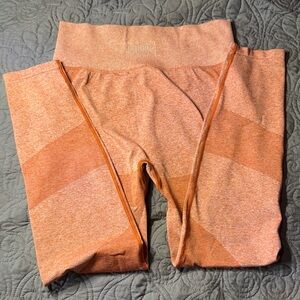 PINK Active Orange seamless leggings